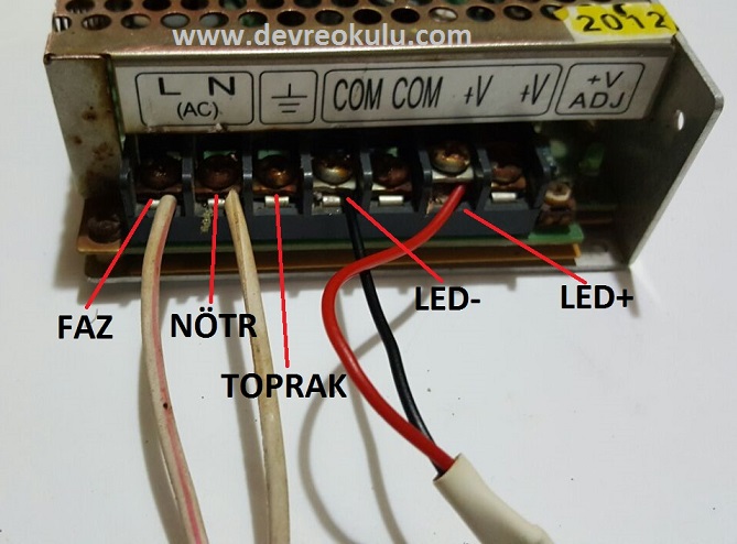 Şerit LED bağlantıları